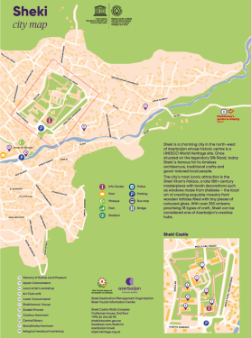 Sheki city map & Sheki-Balaken regional map
