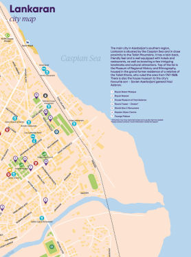 Lankaran city map & Lankaran-Astara regional map