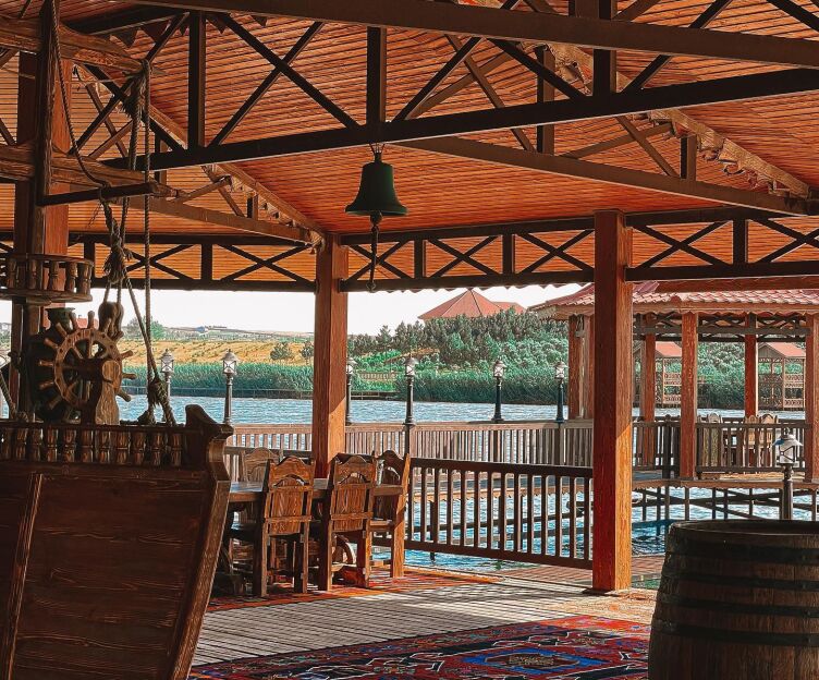 Horse riding in Baku Azerbaijan.Travel